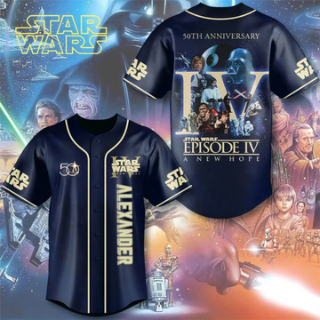 Galactic Saga 50th Anniversary - Personalized Baseball Jersey - MNPS0408NL
