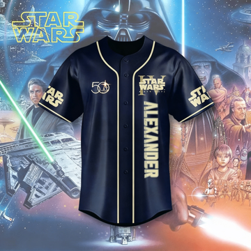 Galactic Saga 50th Anniversary - Personalized Baseball Jersey - MNPS0408NL