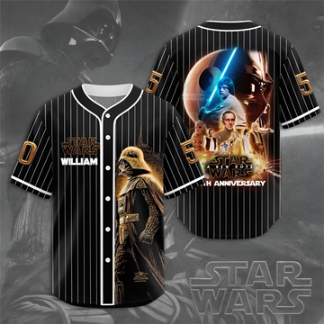 Galactic Saga 50th Anniversary - Personalized Baseball Jersey - MNPS0405NL