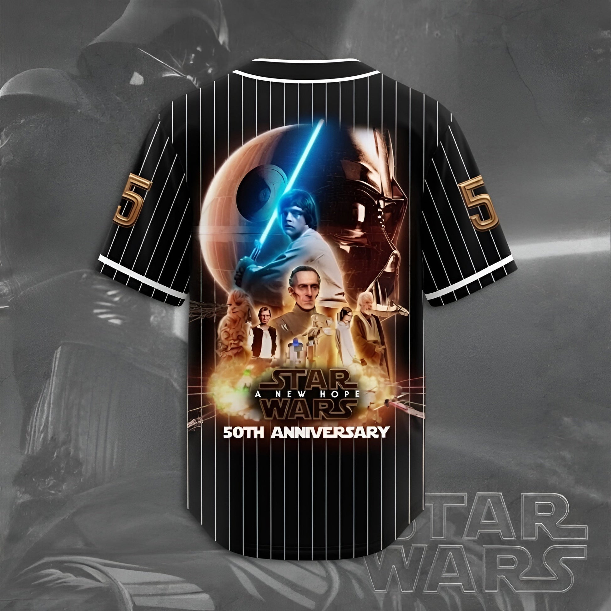 Galactic Saga 50th Anniversary - Personalized Baseball Jersey - MNPS0405NL