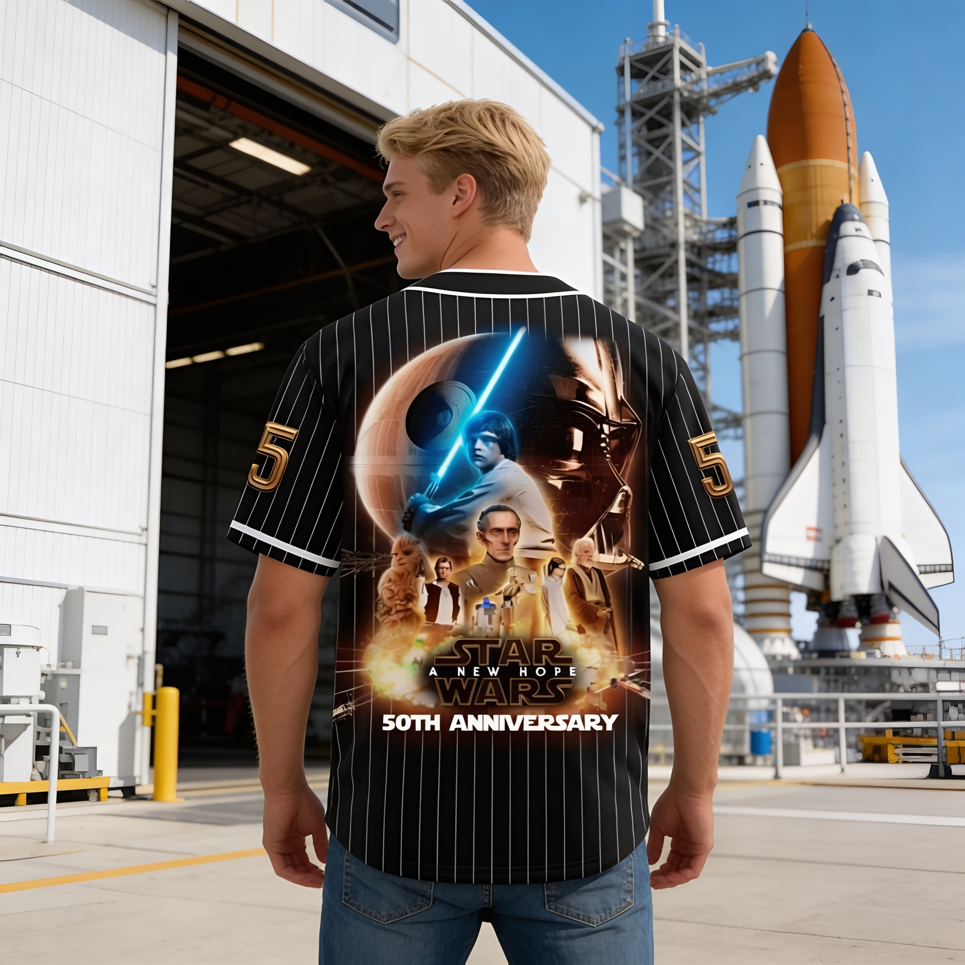 Galactic Saga 50th Anniversary - Personalized Baseball Jersey - MNPS0405NL