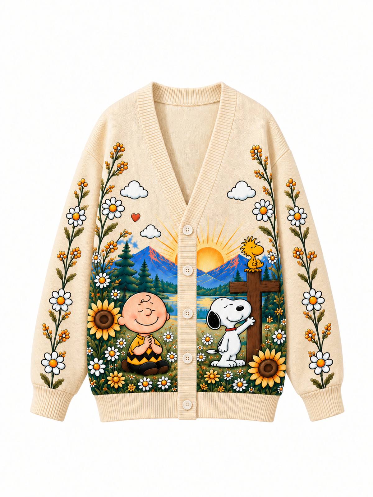 I Can Do All Things Through Christ Christian Gift For Her - Personalized Knitted Cardigan