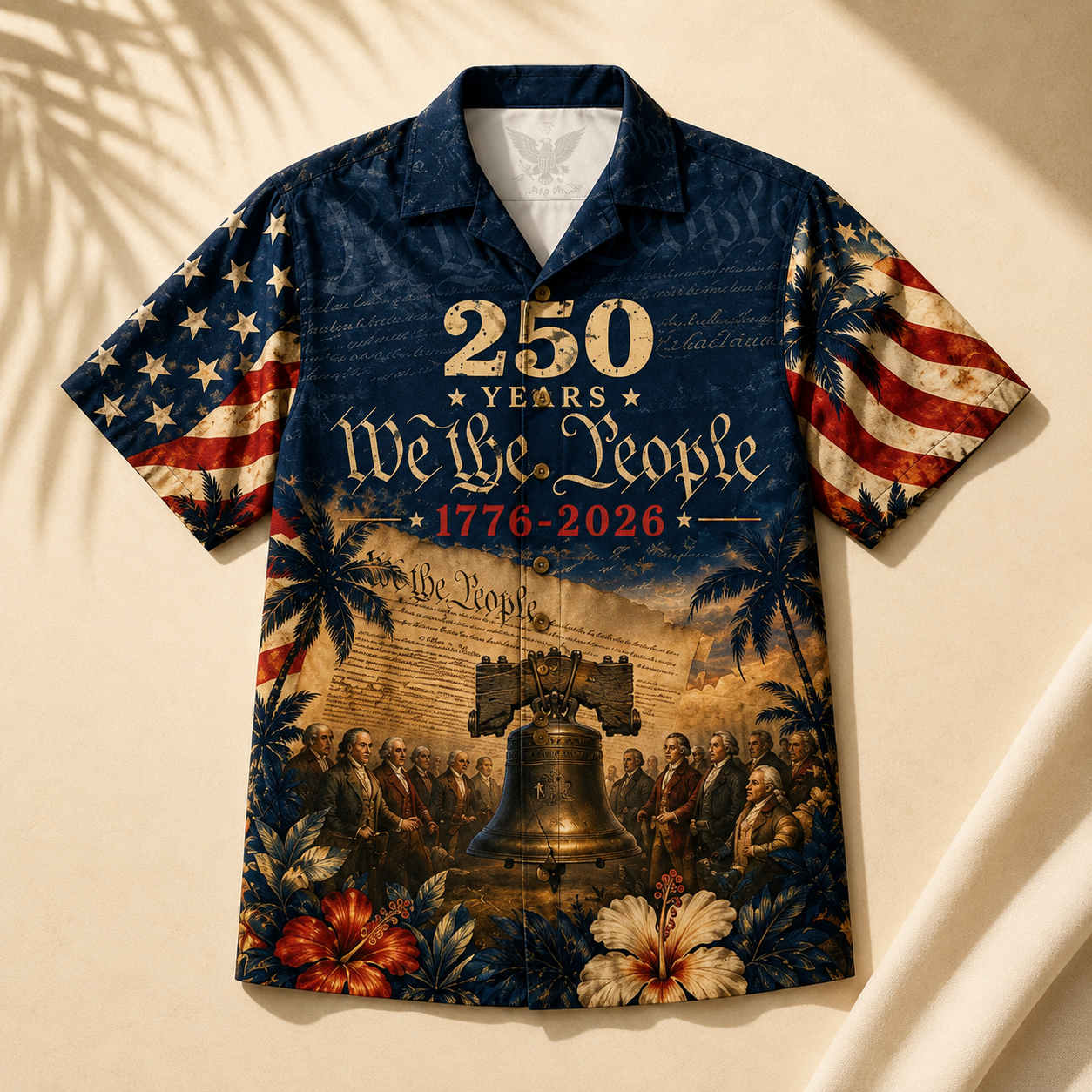 USA 250 Years Of Freedom We The People - Personalized Hawaiian Shirt - Gift For Men, Patriots - image 3