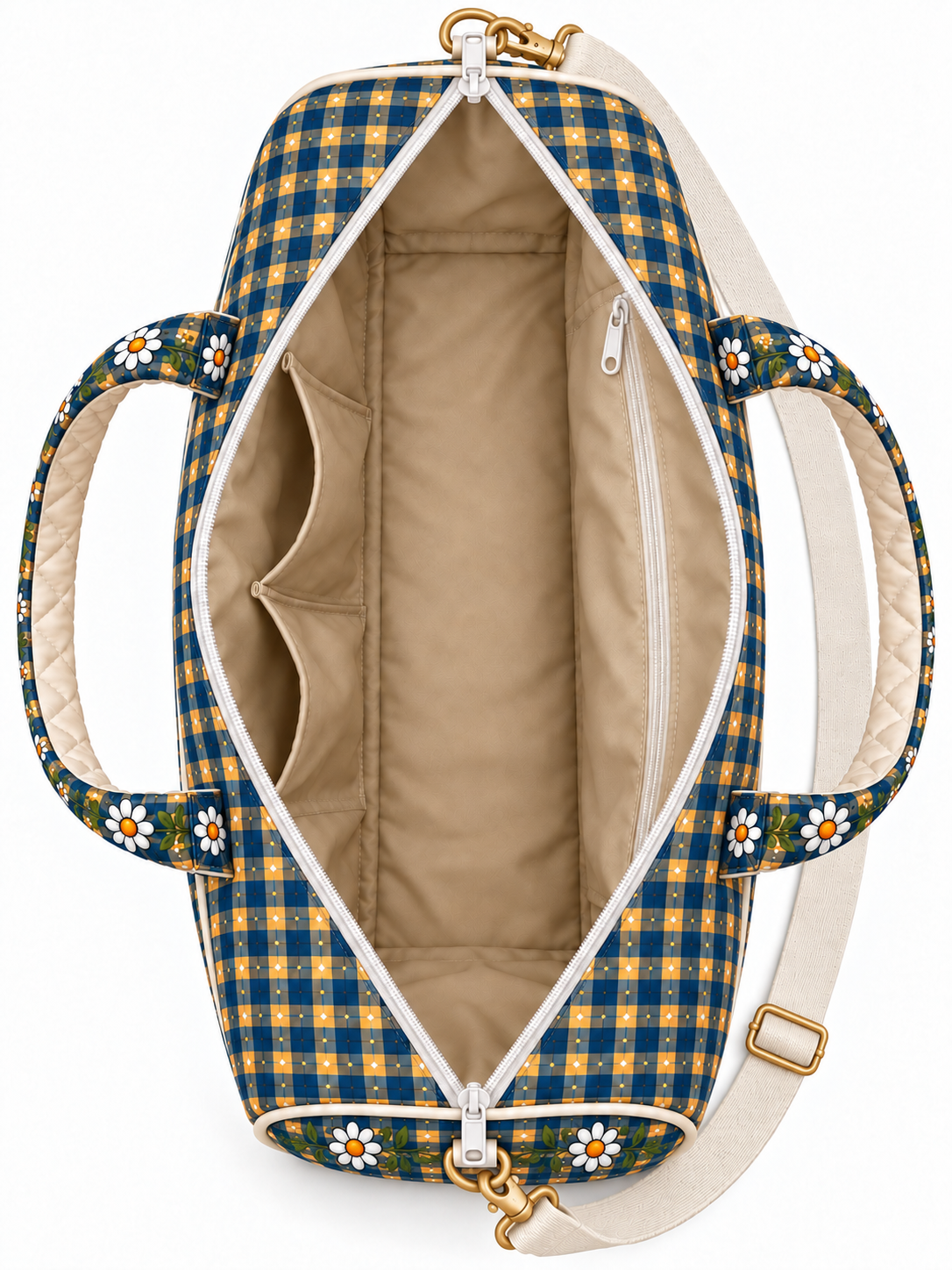 Let Me Tell You About My Jesus Gift For Her - Personalized Quilted Duffle Bag