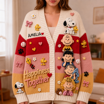 Personalized Classic Comic P-nust For Her - Custom Name Cardigan- TN2209261811