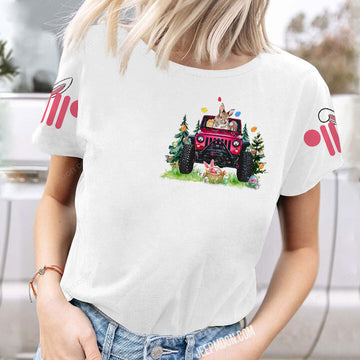 Easter Bunny Jeep T-Shirt - image 2