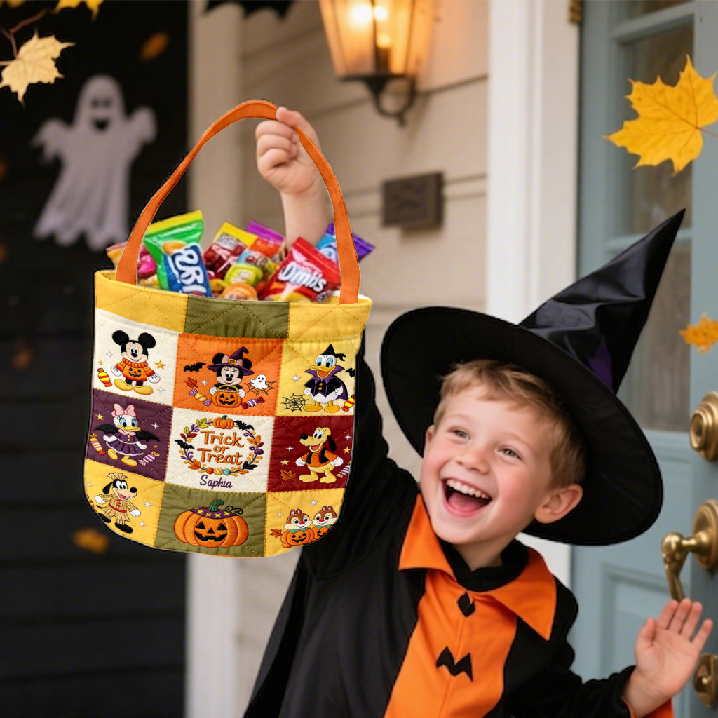 MkMo Trick Or Treat - Personalized Halloween Spooky Basket - Gift For Movie Fans NL122 