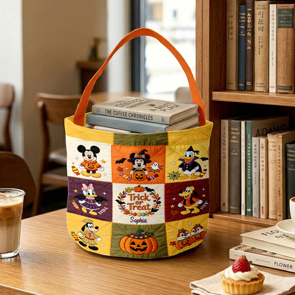 MkMo Trick Or Treat - Personalized Halloween Spooky Basket - Gift For Movie Fans NL122 