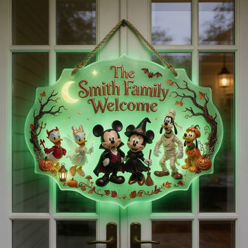 Happy Halloween - Personalized Mouse Luminous Acrylic Sign-Mkko-DN2908260023