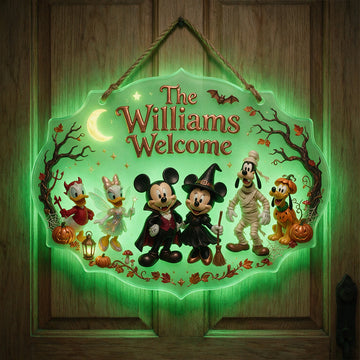 Happy Halloween - Personalized Mouse Luminous Acrylic Sign-Mkko-DN2908260023