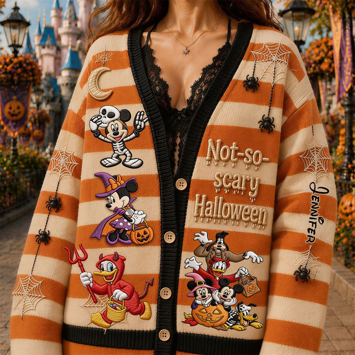 Not-so-scary Halloween - Personalized Mouse Cardigan Sweater TN0909261705
