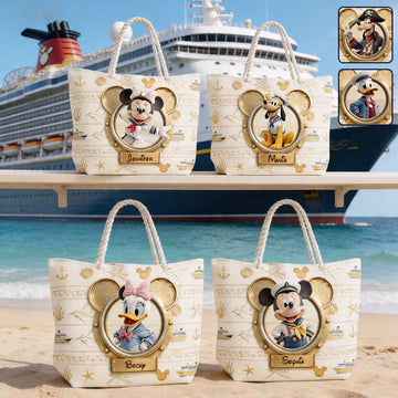 Summer Vacation With Magical Cruise Trip - Personalized Beach Bag - Vacation Gift For Movie Fans - MkMo