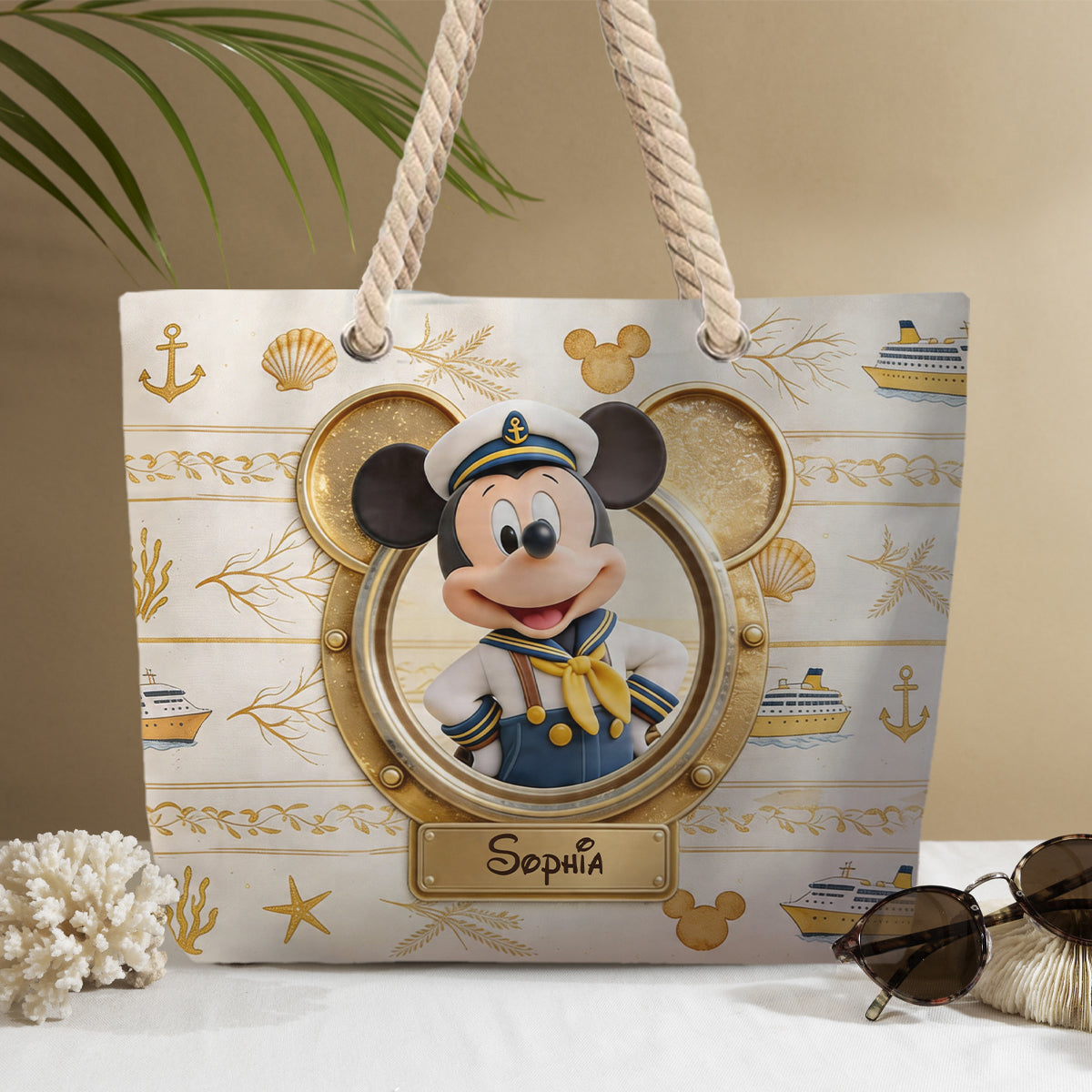 Summer Vacation With Magical Cruise Trip - Personalized Beach Bag - Vacation Gift For Movie Fans - MkMo