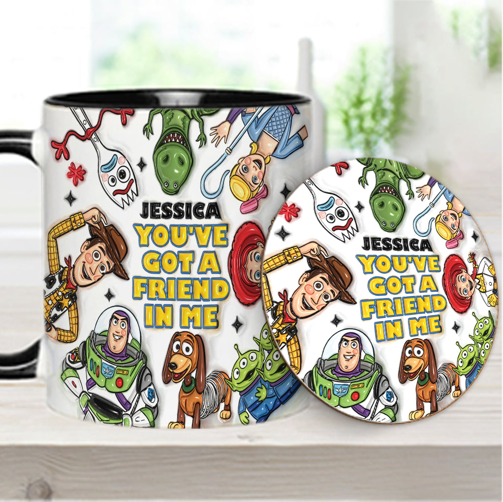 You've Got A Friend In Me - Personalized Accent Edge-to-Edge Mug - Gift For Movie Fans - DSNY