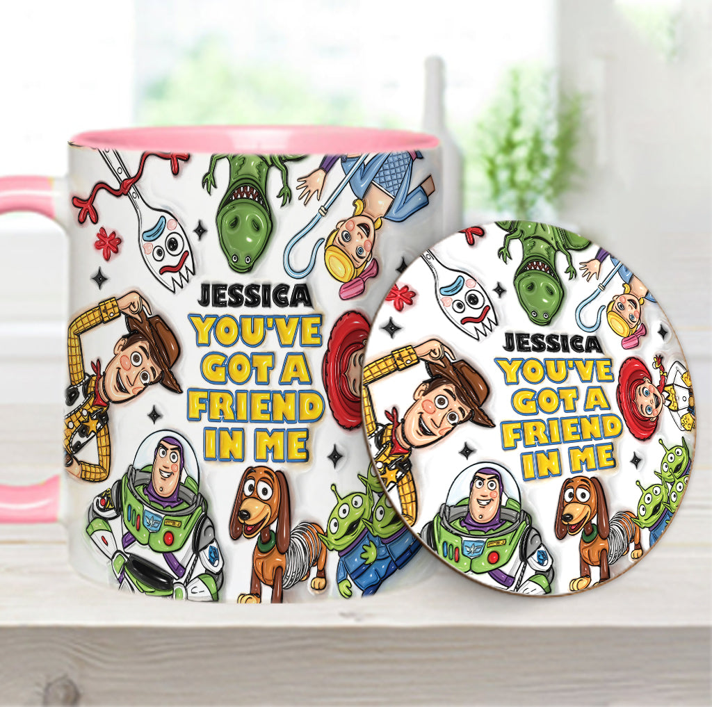 You've Got A Friend In Me - Personalized Accent Edge-to-Edge Mug - Gift For Movie Fans - DSNY