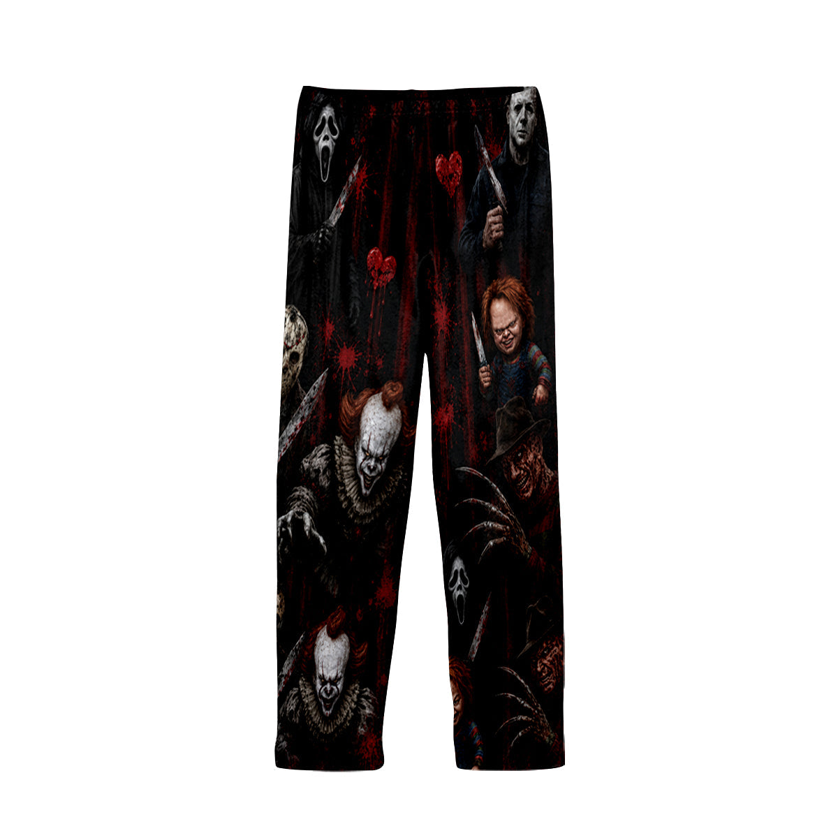 Horror Movie Watching - Personalized Pajama Set - Halloween Gift For Her PC02