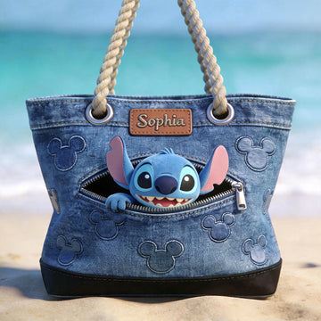  Ohana Means Family - Personalized Beach Bag - Vacation Gift For Movie Fans - Sti  LA02