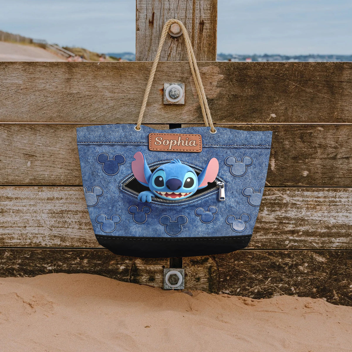  Ohana Means Family - Personalized Beach Bag - Vacation Gift For Movie Fans - Sti  LA02