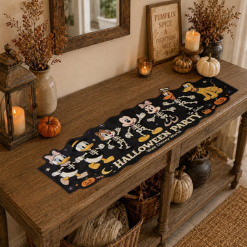 Spooky Halloween Friends - Personalized Mkko Custom Shape Table Runner TN0909261707