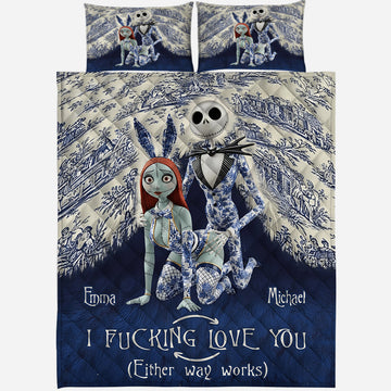 I Love You - Personalized TNBC halloween Quilt Set-TN1609260541