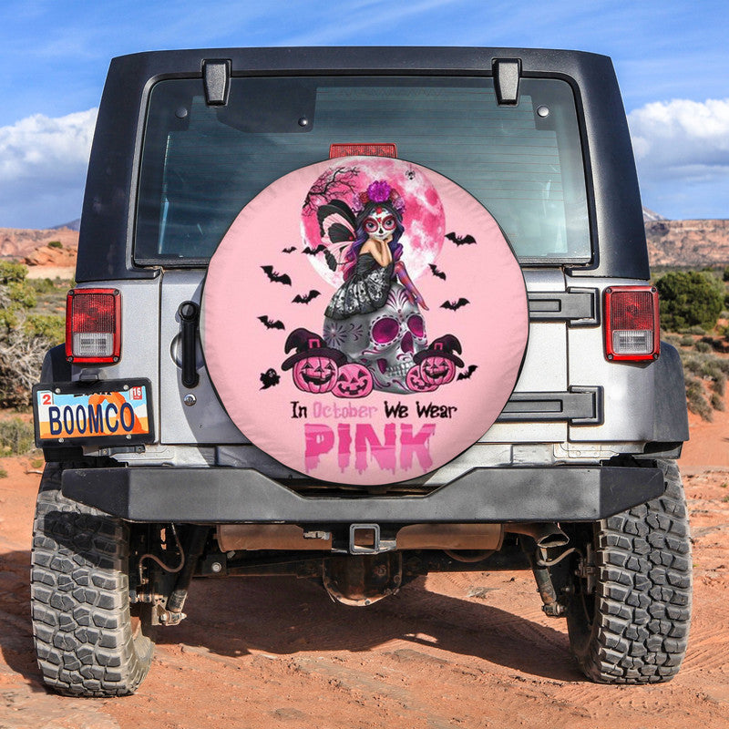 jeep-tire-covers-breast-cancer-awareness-month-spare-tire-cover-pink-ribbon-halloween-vibes-no114