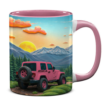 Personalized Jeep Offroad Lovers Coffee Accent Mug DN1408261654