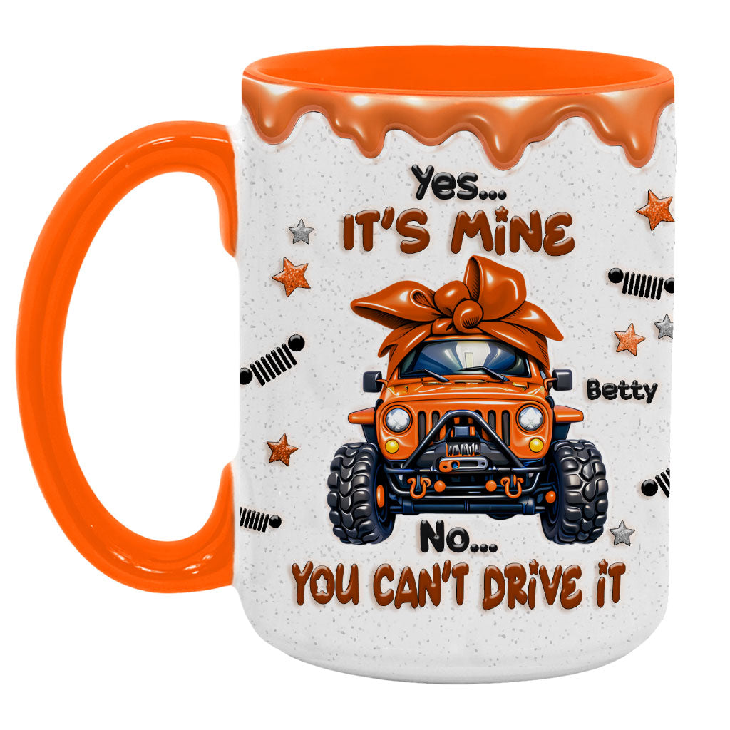 Personalized Jeep Yes It's Mine Coffee Accent Mug