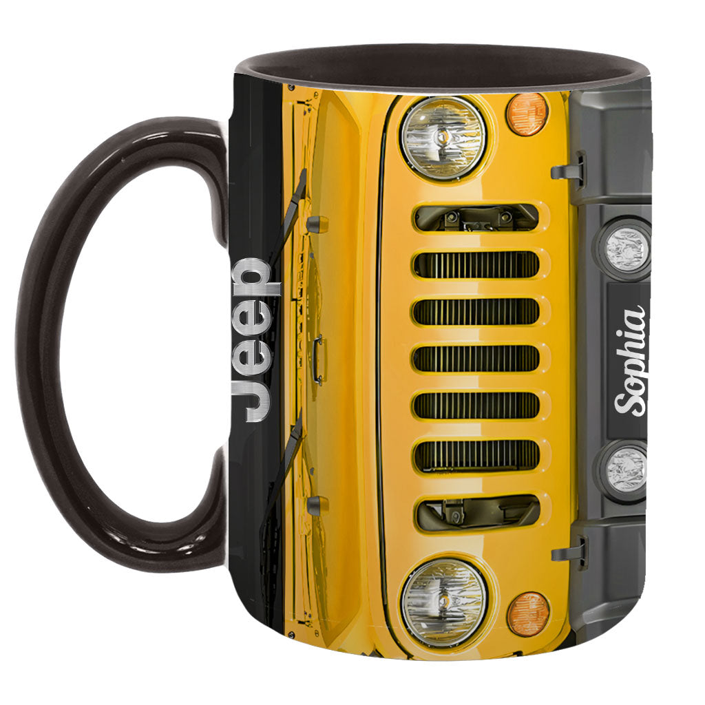 Personalized Jeep Grille Offroad Accent Mug