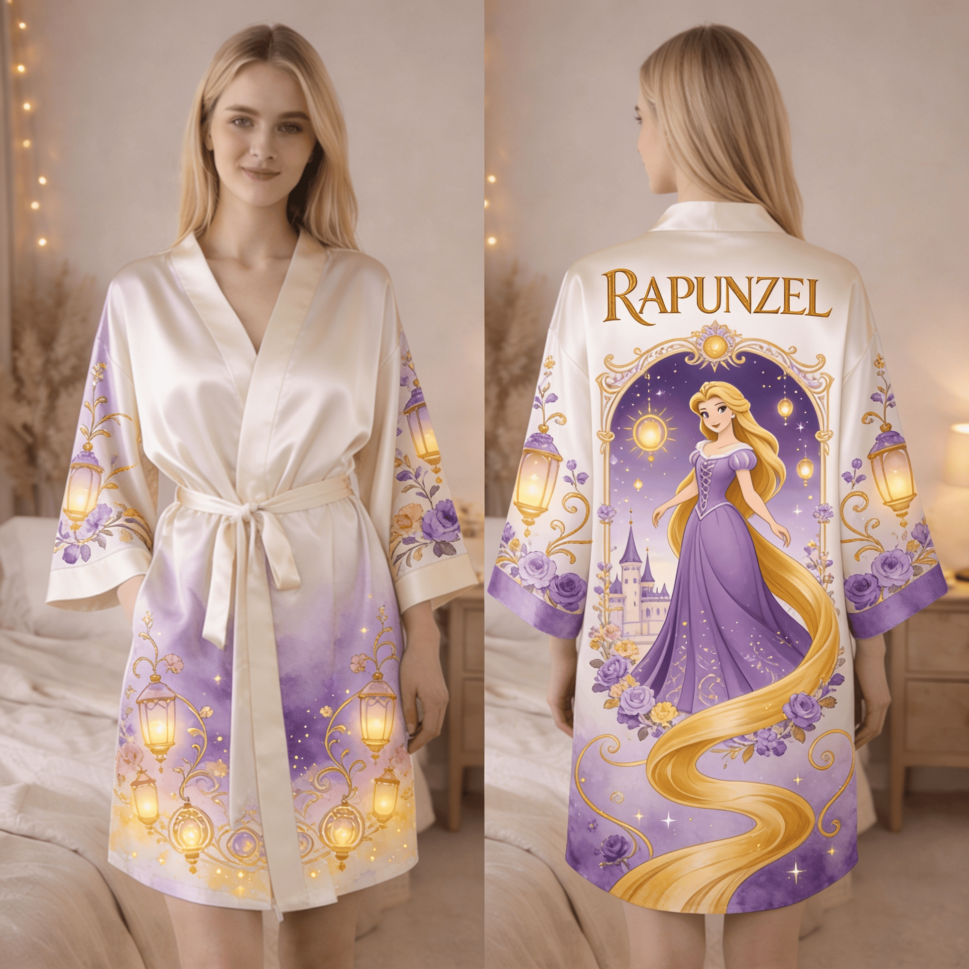 Princess Rapunzel Women's Satin Robe