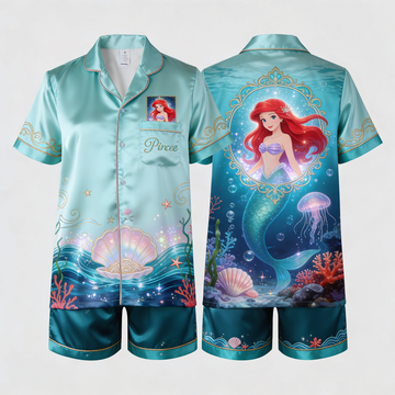 Princess Ariel Shorts Pajama Set