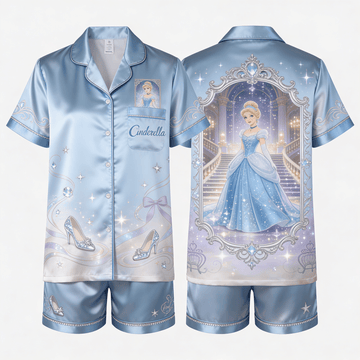 Princess Cinderella Shorts Pajama Set