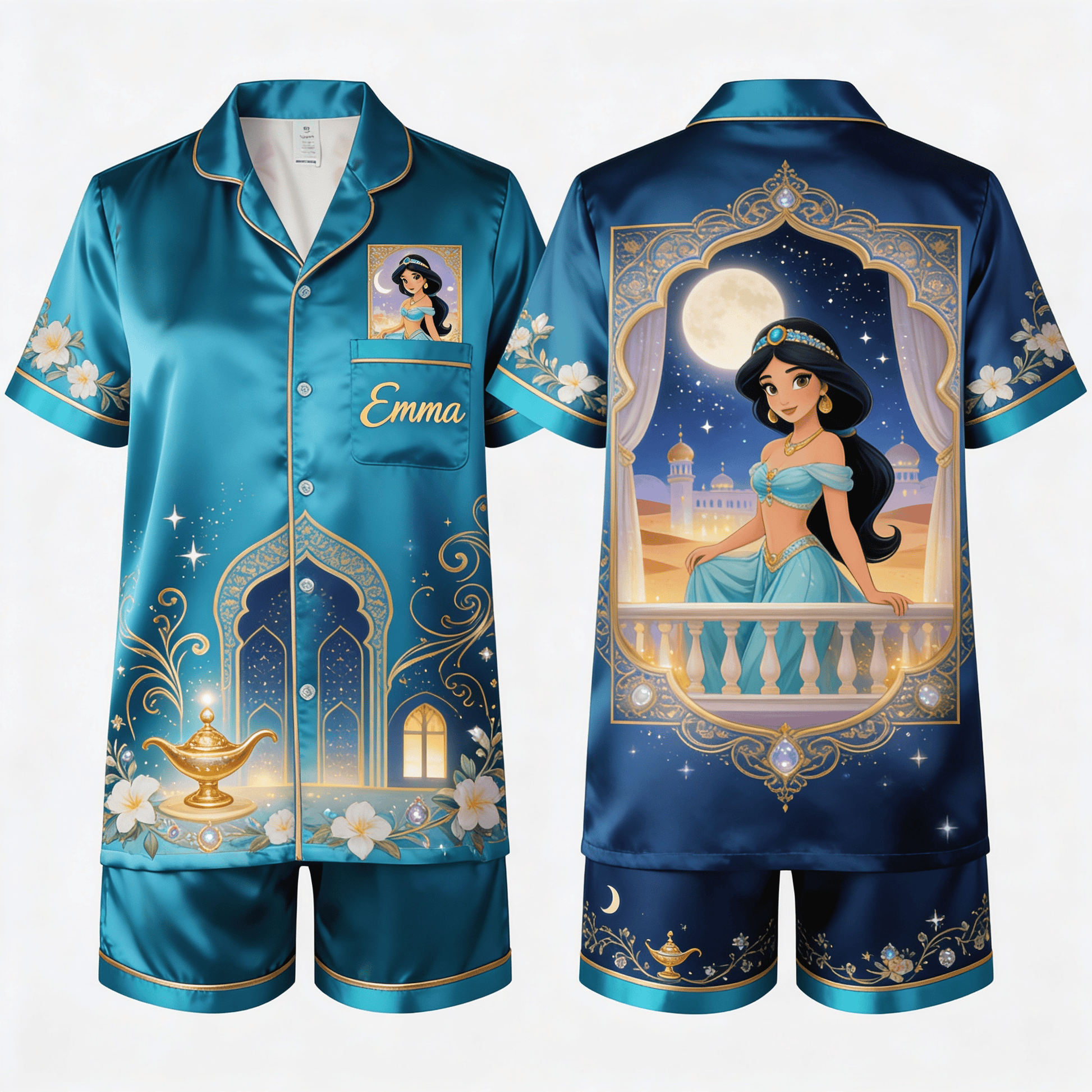 Princess Jasmine Shorts Pajama Set
