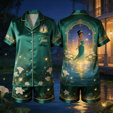 Princess Tiana Shorts Pajama Set