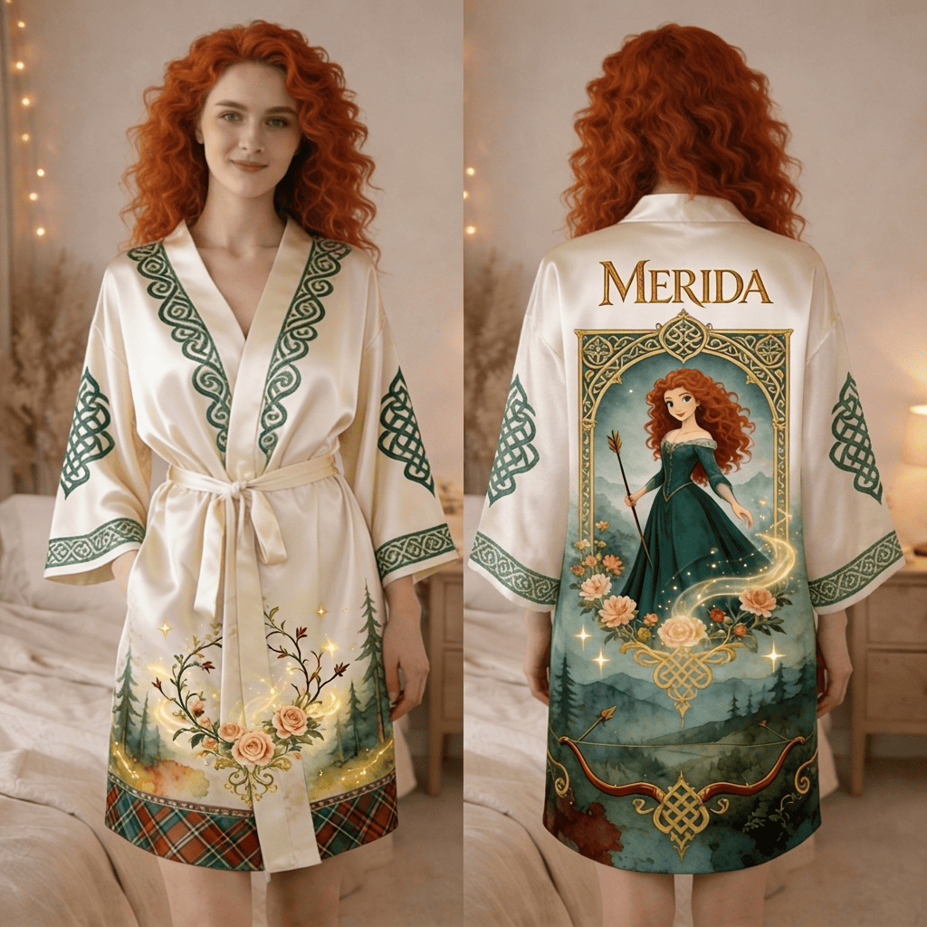 Princess Merida Women's Satin Robe