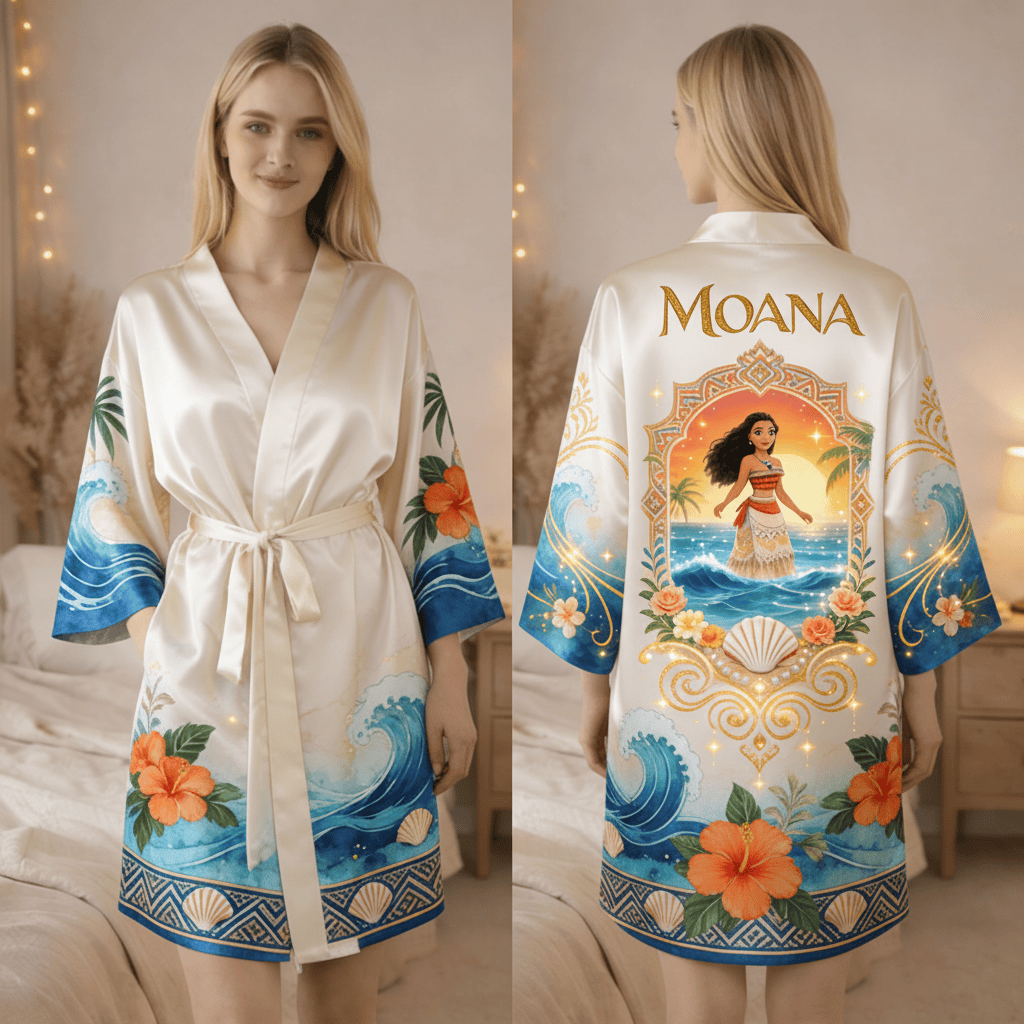 Princess Moana Women's Satin Robe