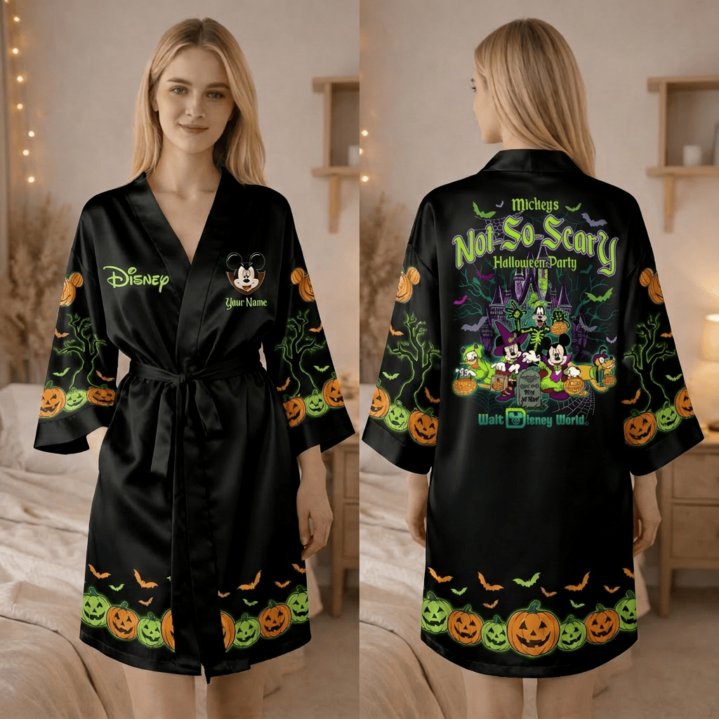 Not So Scary Women's Satin Robe