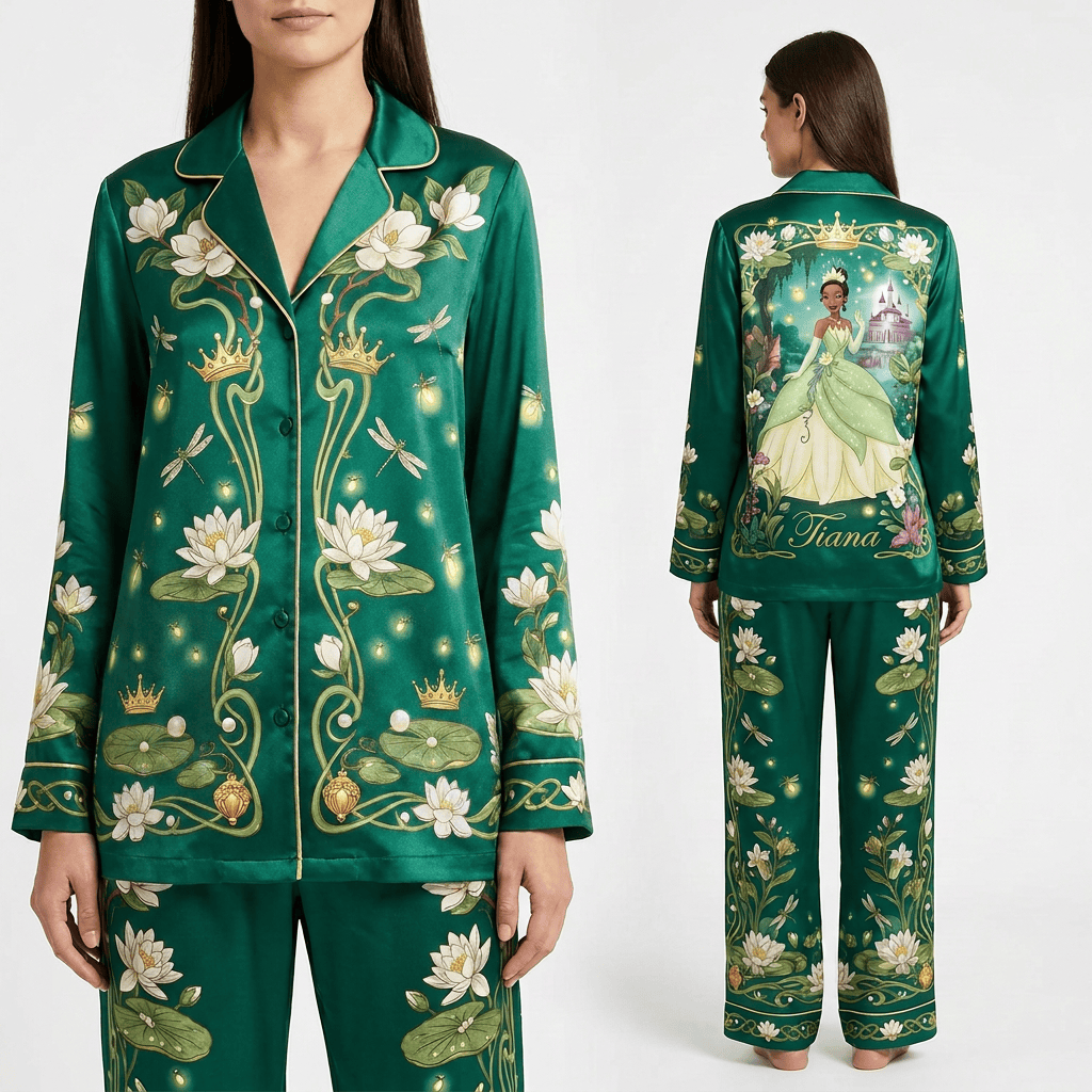 Princess Tiana Long Pajamas Set