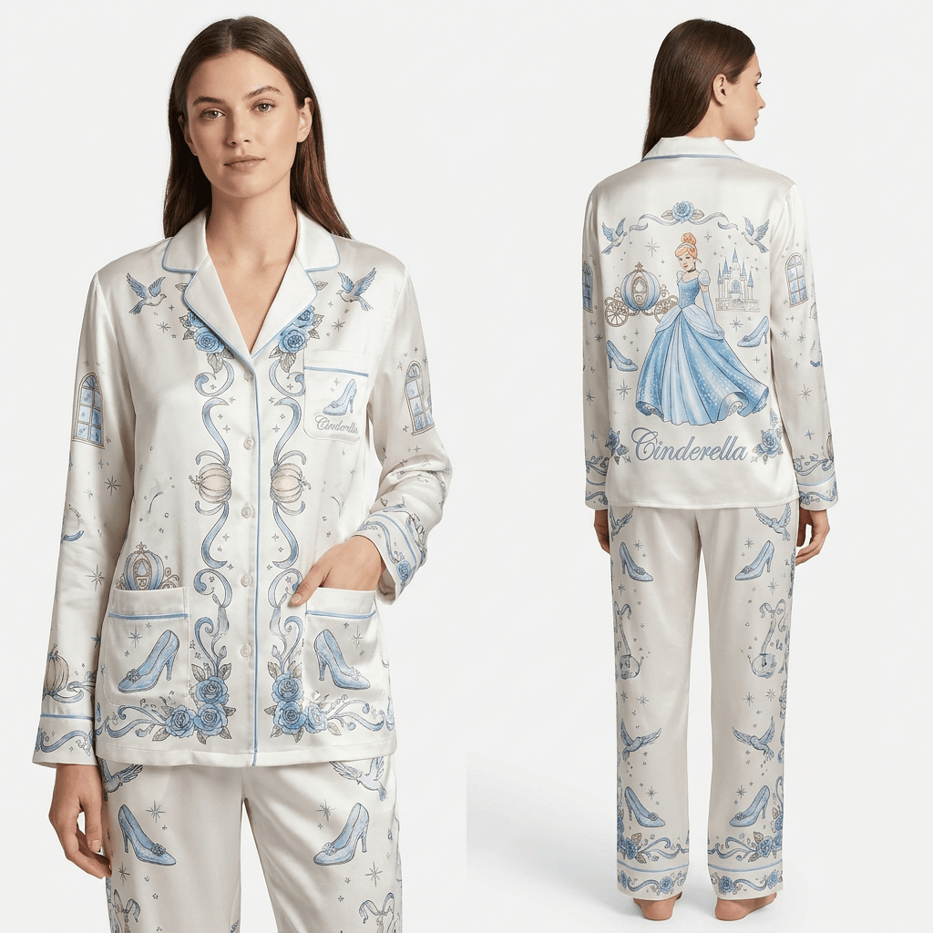 Princess Cinderella Long Pajamas Set