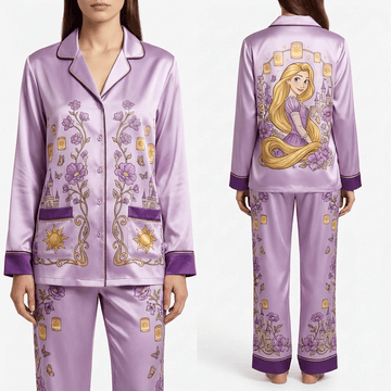 Princess Rapunzel Long Pajamas Set