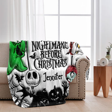 TNBC halloween- Personalized TNBC halloween Blanket-TN1609260542