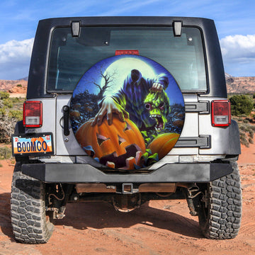 jeep-tire-covers-halloween-zombie-with-pumpkin-spare-tire-cover-no19