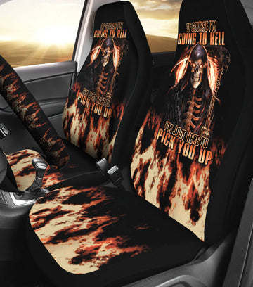Of Course I'm Going To Hell Reaper Automotive Car Seat Cover TN0508261721