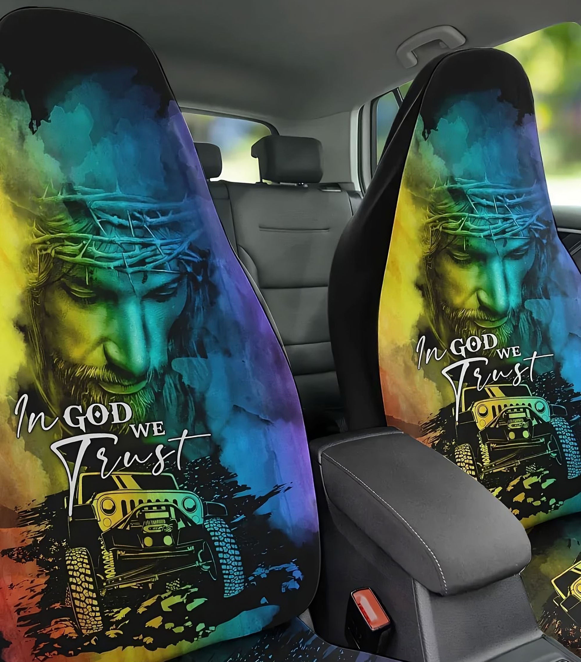 in-god-we-trust-colorful-jeep-jesus-automotive-car-seat-cover