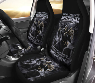 Muthafuka Grim Reaper Cemetery Automotive Car Seat Cover TN0508261722