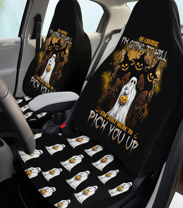 Of Course I'm Going To Hell Skull Automotive Car Seat Cover TN0508261723