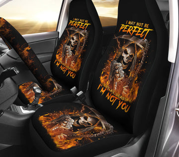 I'm Not You Fire Skull Automotive Car Seat Cover TN0508261727