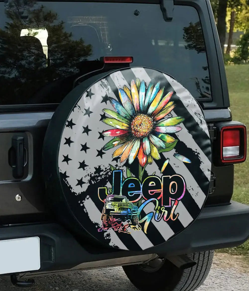 jeep-girl-daisy-painting-flag-spare-tire-cover