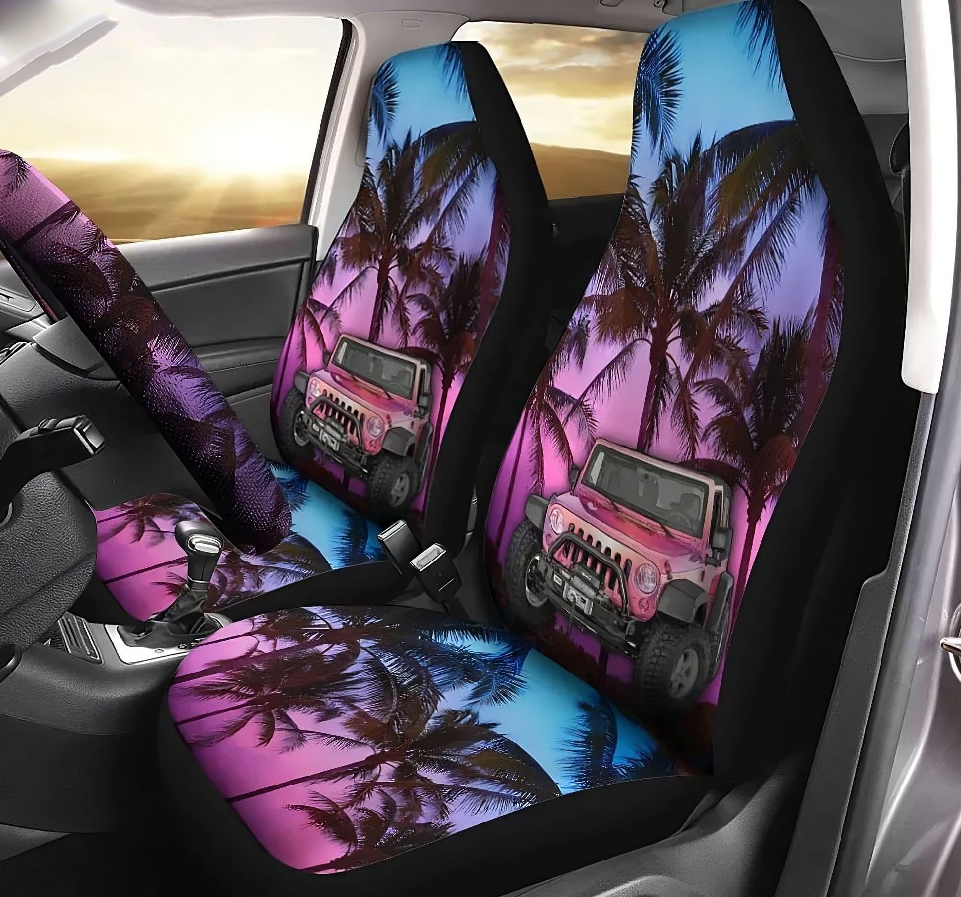 jeep-beach-tropical-sky-automotive-car-seat-cover