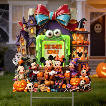 Mystical Spooky Family Yard Sign - Personalized Halloween Gifts For Family -Mkko-DN2808261451