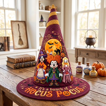 Mystical Quilted Witch Hat - Personalized Gifts For Halloween 02patn130826-Homacus